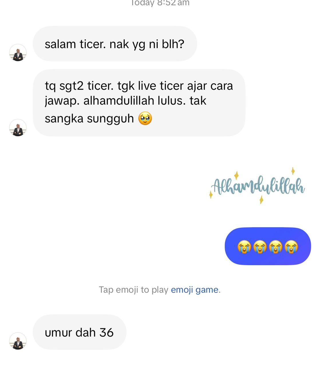 Testimoni calon Ticer Moon 1